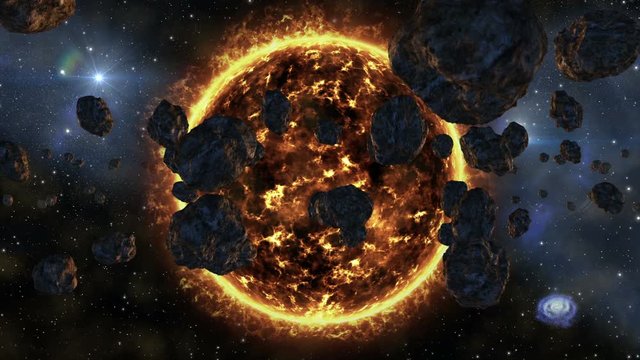 4k UHD space galaxy asteroids supernova exploding star 11607

