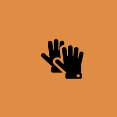 Fototapeta na wymiar gloves icon. flat icon