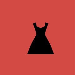 dress icon. flat design