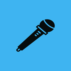 Microphone icon. flat design