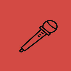 Microphone icon. flat design