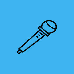 Microphone icon. flat design