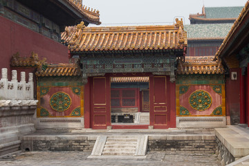 Fototapeta premium Temple in forbidden city, Beijing, PR China