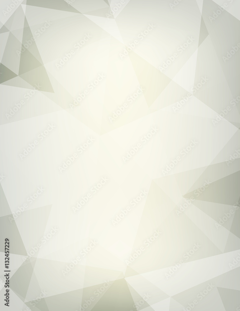 Poster Abstract faded background with transparent triangles. Vector pat