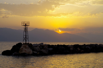 Sonnenuntergang Vathy