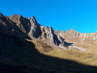 Obraz premium Berge im Kleinwalsertal Allgäu Widderstein