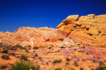Sandsteinformationen im Valley of Fire