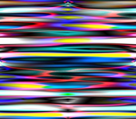 Seamless abstract background with bright lines, spots, holes and points of white, blue and pink, red and yellow, black and green fantasy