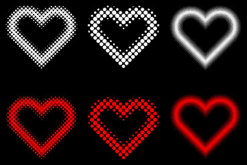 heart set , Valentine heart, vector set