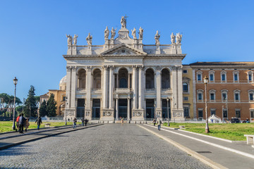 Fototapeta na wymiar Papal Archbasilica of St. John (San Giovanni in Laterano). Rome.