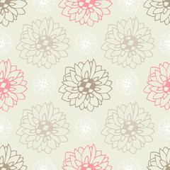 Seamless pattern with colorful sunflowers. Floral design for wedding invitations and birthday cards