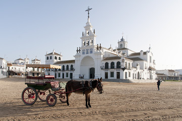 Naklejka premium Ermita de El Rocío en la provincia de Huelva