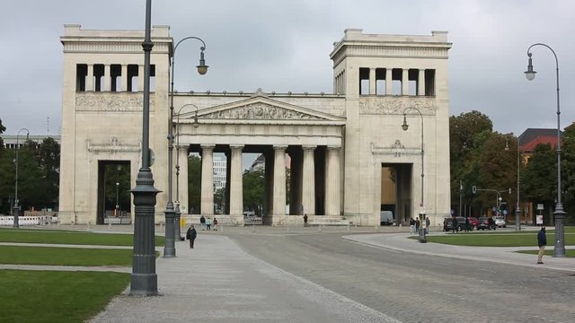 Propylaea at Konigsplatz in Munich, Germany, Europe
