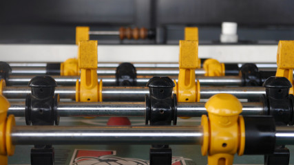 Table soccer closeup