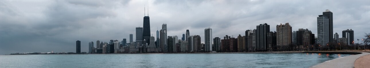 Obraz na płótnie Canvas Skyscrapers and modern buildings of Chicago Skyline