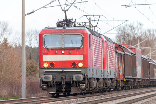 Fototapeta german rail cargo train