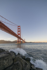 View of the Golden Gate Bridge from Fort Point, San Francisco, Ca 