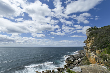 Fototapeta na wymiar North Head coastal walk at Manly Sydney Australia