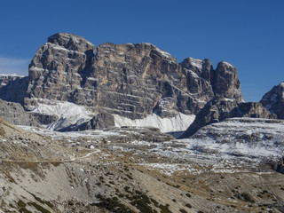 Fototapeta na wymiar Croda dei Toni mountain