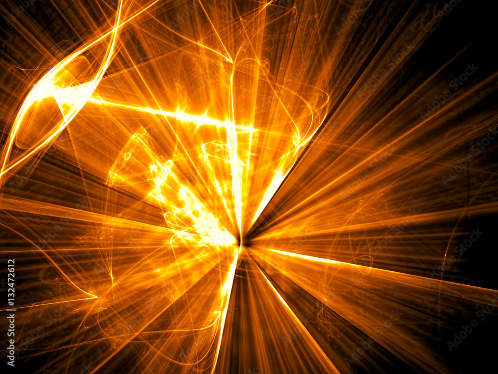 Wall mural abstract wavy background - digitally generated image