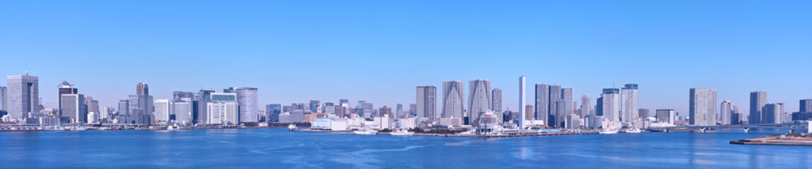Fototapeta na wymiar 東京湾のパノラマ