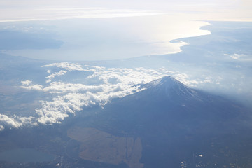 富士山　上空