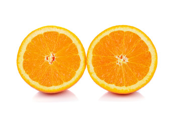 Orange fruit isolated on white