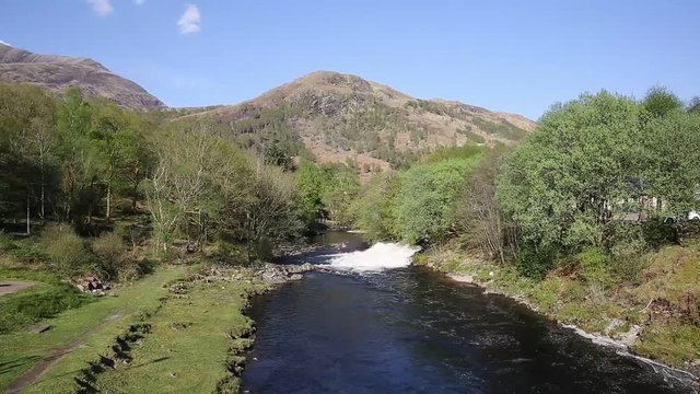 River Leven Kinlochmore near Kinlochleven Scotland UK in summer 