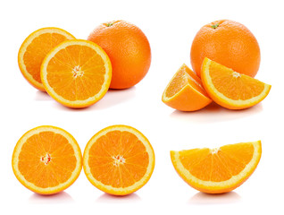 Orange fruit  isolated on white background