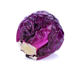 Obraz premium red cabbage isolated on white
