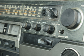old retro radio vintage tone adjustment knob