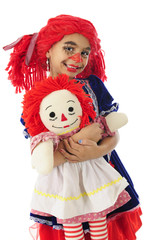 Mama Rag Doll with Her Baby