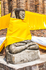 old thai buddha statue