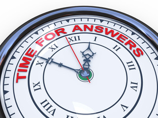 3d clock - time for answers