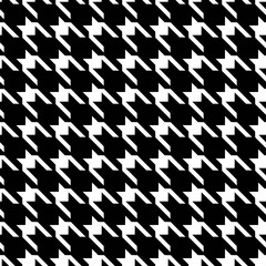 Naklejka premium Seamless houndstooth pattern wallpaper. Seamfree hounds-tooth vector background. Textile fashion pattern.