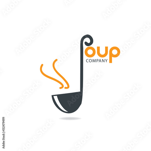"Soup Logo for Restaurant or Kitchen" Stock image and royaltyfree