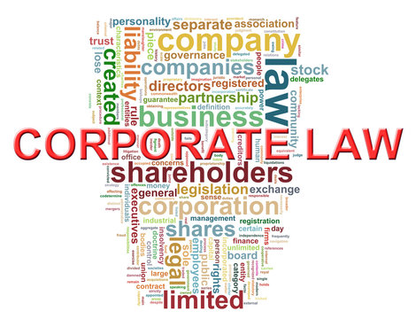 Corporate law word tags