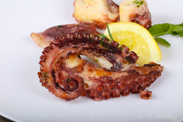 Grilled octopus