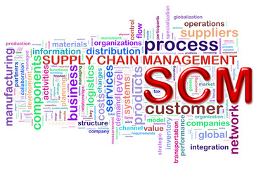 SCM word tags wordcloud