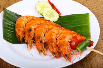 Prawn skewer