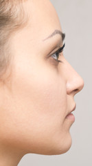 Obraz premium side view of beautiful woman