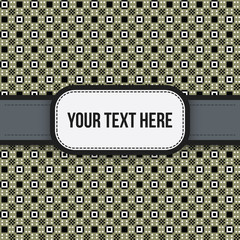 Text background with colorful pixelated pattern. Useful for presentations, advertising and scrapbooking.