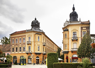 Piac - Market street in Debrecen. Hungary