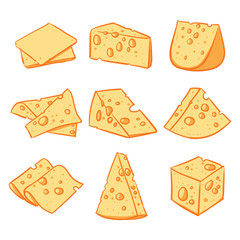Hand drawn cheese, vector illustration, Clip art