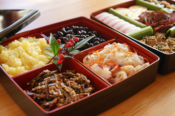 Japanese style new year's meal called Osechi