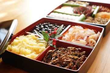 Japanese style new year's meal called Osechi