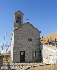 The Sanctuary of the holy family of Nazareth, It is placed on Linzone mountain, province and in the...