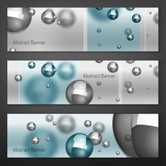 Silver Particles Banners