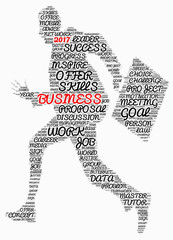 Business 2017 word cloud concept
