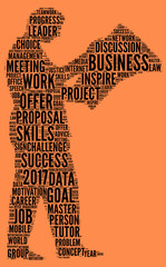 Business 2017 word cloud concept